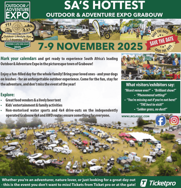 Outdoor & Adventure Expo Grabouw 2025 poster